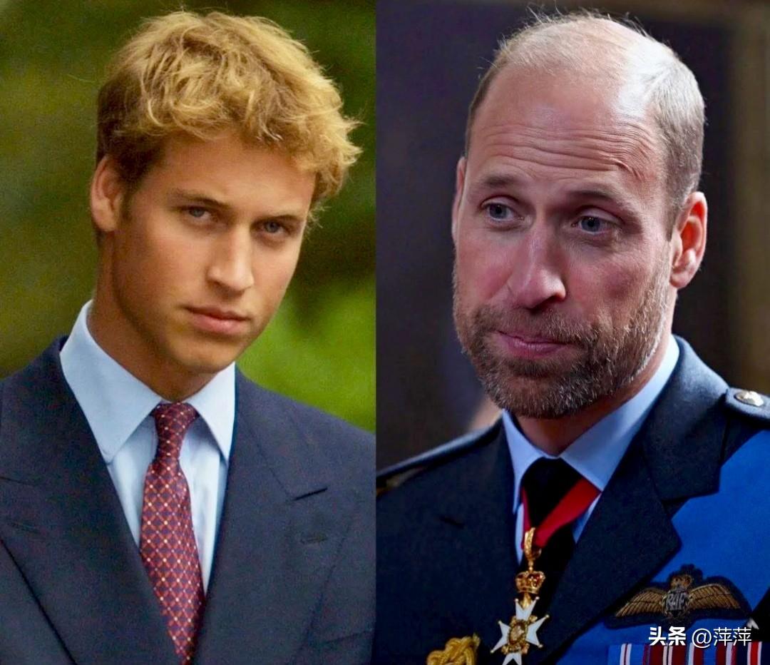 从金发少年到沉稳王储，威廉王子的岁月变迁写在脸上。曾经的少年意气，如今化作王室的