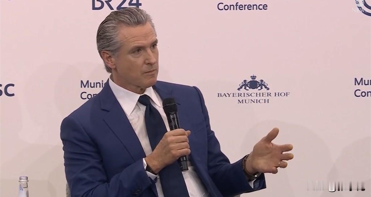 加州州长纽森在慕尼黑安全会议上谈特朗普：“很遗憾，我这辈子从没想过自己会说出这样