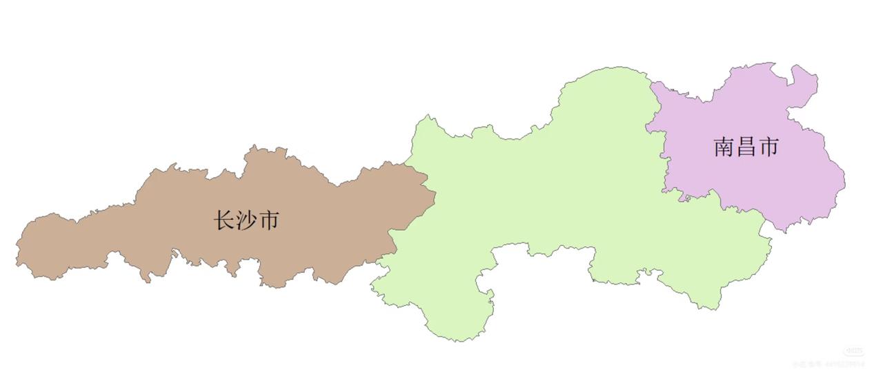 惊到了！长沙和南昌居然只隔了一个市？