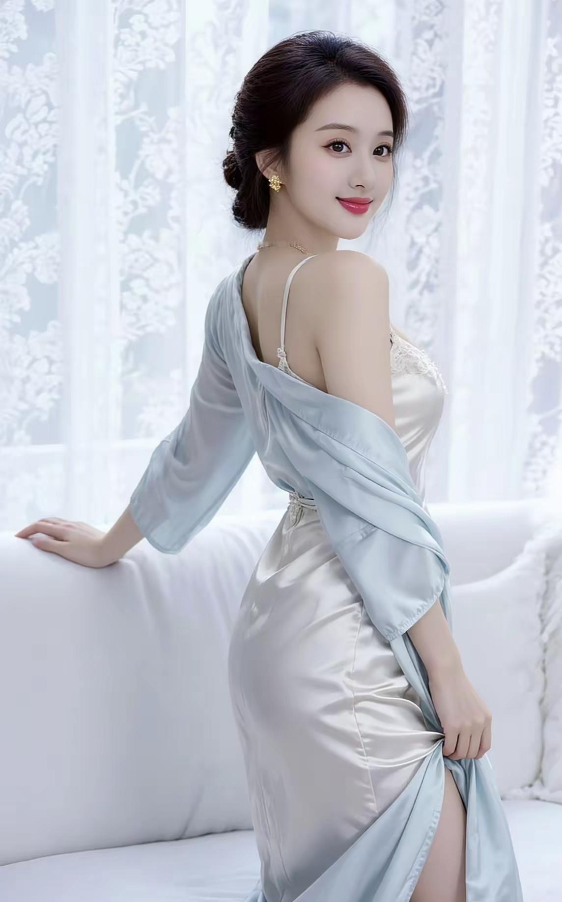优雅睡衣穿搭，清新自然，尽显女性魅力
