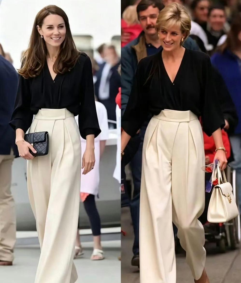 戴安娜和凯特！相隔30年，婆媳俩穿的是同一套衣服
所以，英国皇室是穷的不买新衣服