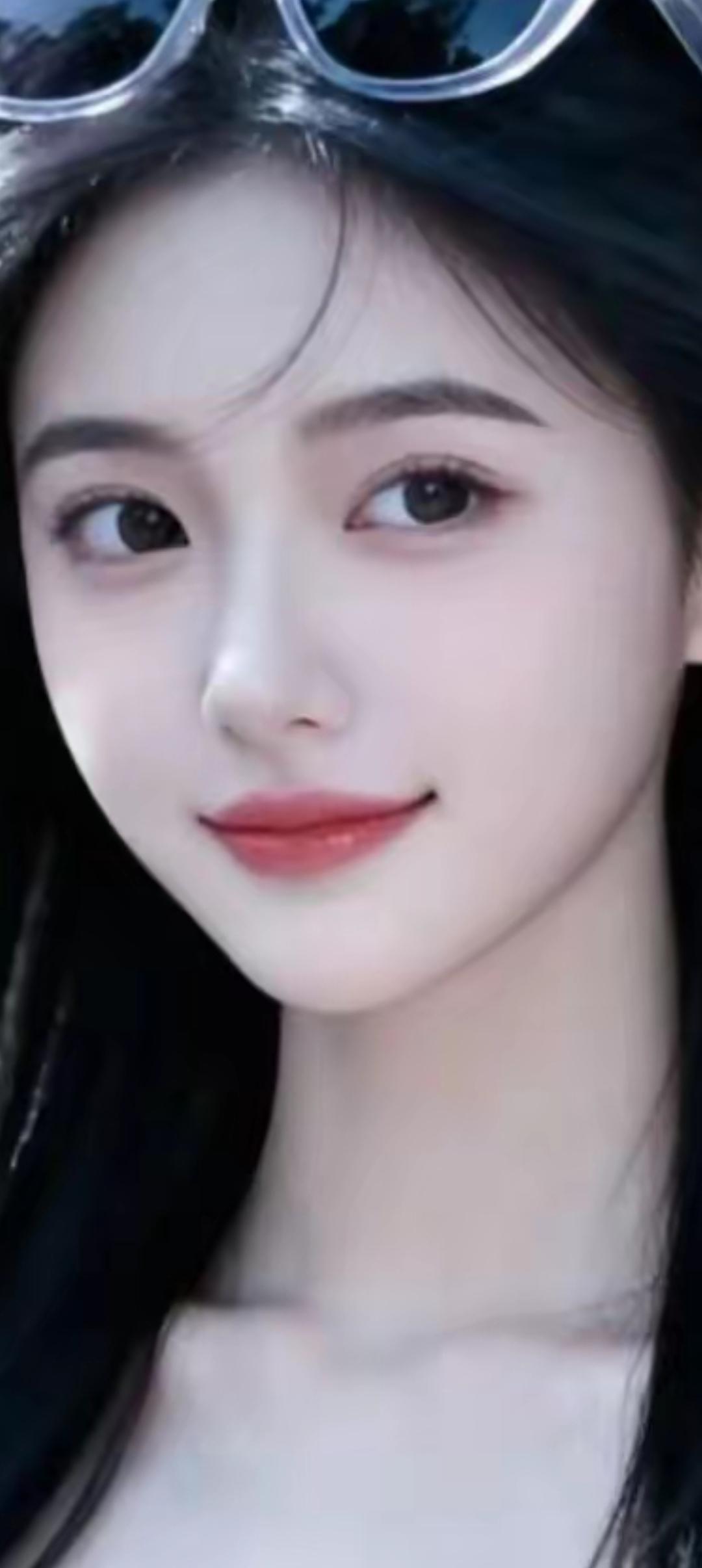 甜美少女，阳光灿烂，笑靥如花🌞💖