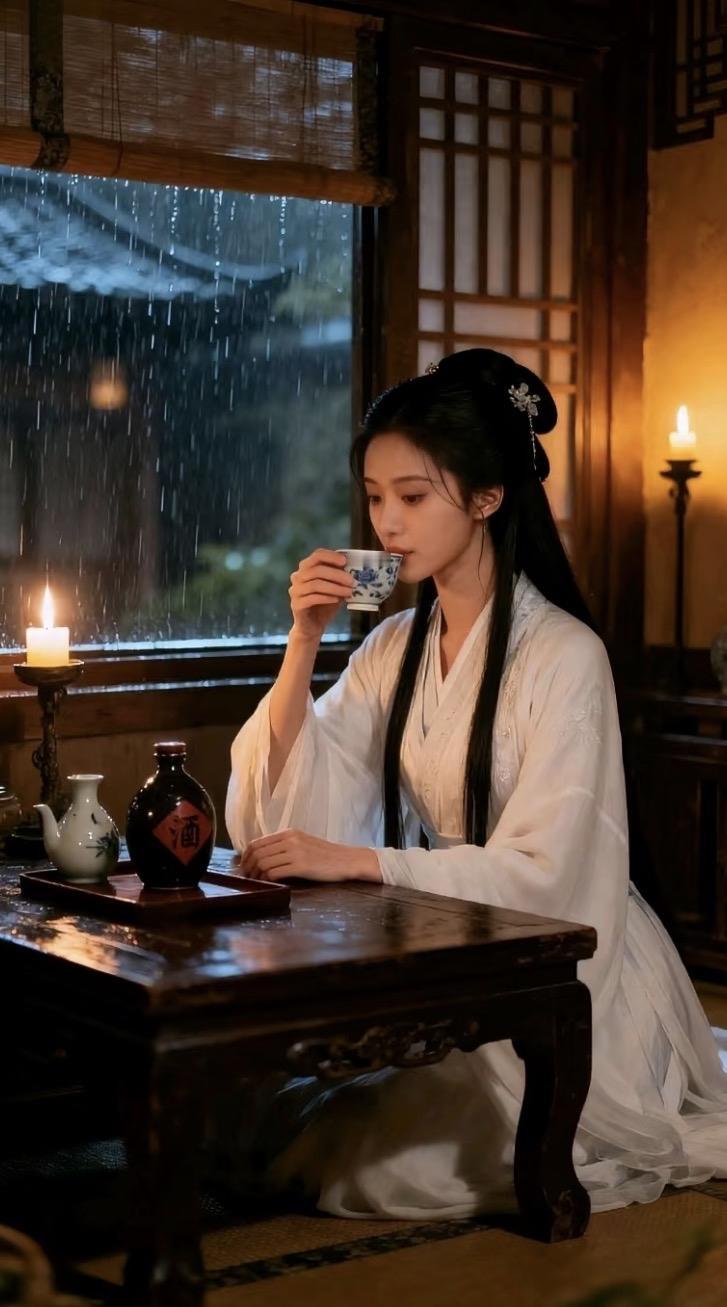 上联：酒中忧愁少
下联：砚里日月长