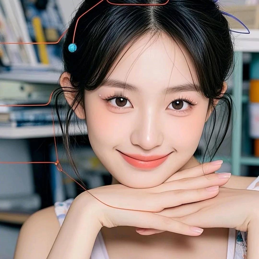 甜美少女，笑靥如花，心动的瞬间少女感笑容 少女感微笑女孩 少女的笑容 自然清新美