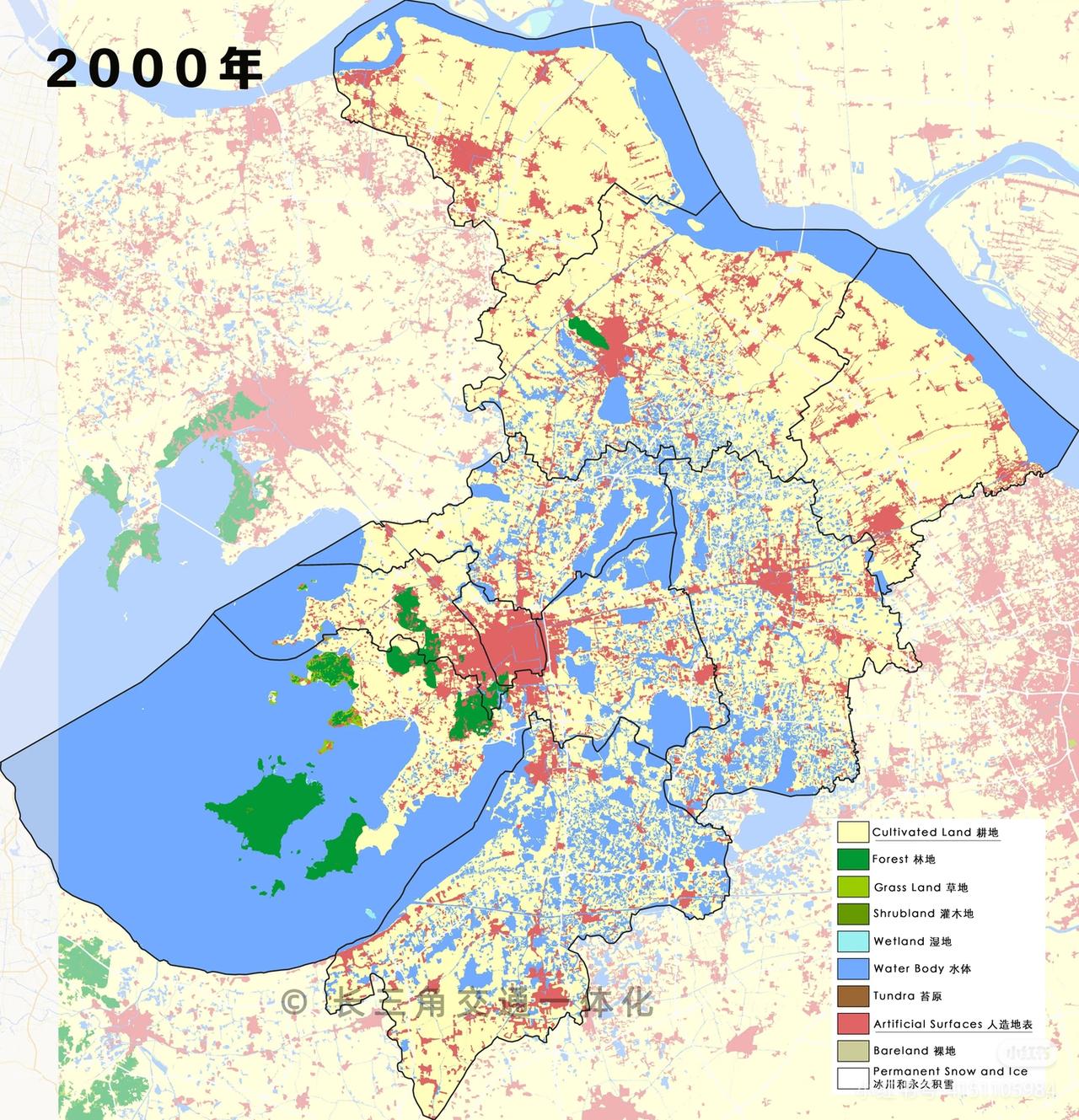 苏州市区和昆山太仓基本上连起来了，就张家港常熟相对独立