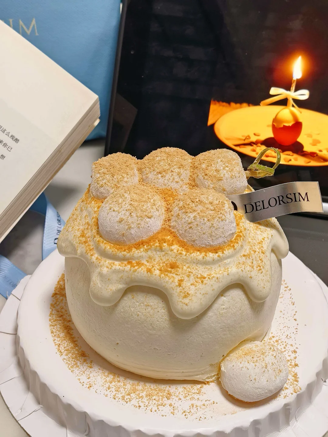 这款『宫灯映雪』蛋糕，被家人夸爆了！ 	 德罗心DELORSIM新鲜手...