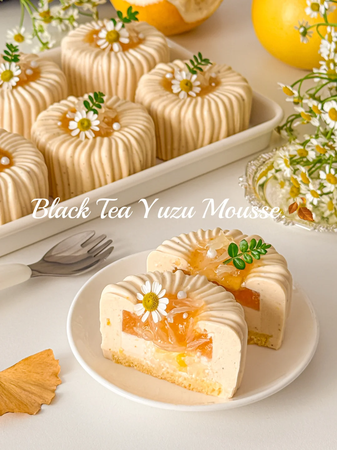 免烤‼️伯爵红茶柚子慕斯🍂入口即化清新香甜
