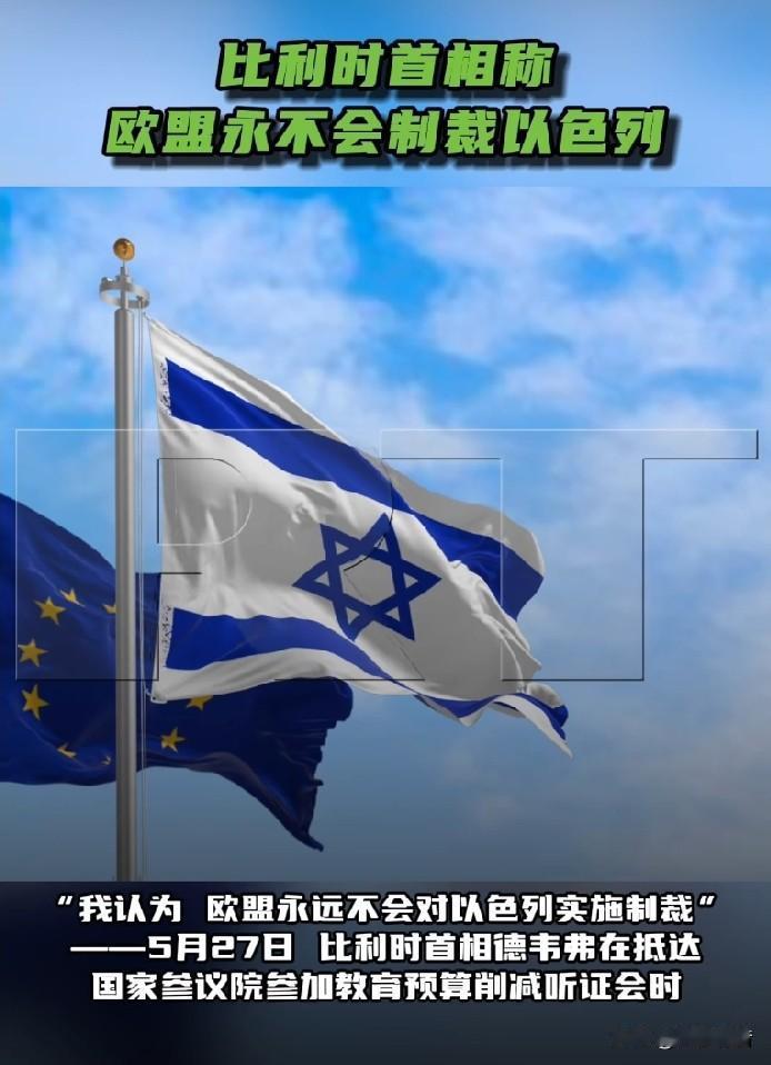 比利时首相声称欧盟永远不会制裁以色列！

据今日俄罗斯报道，5月27日，比利时首