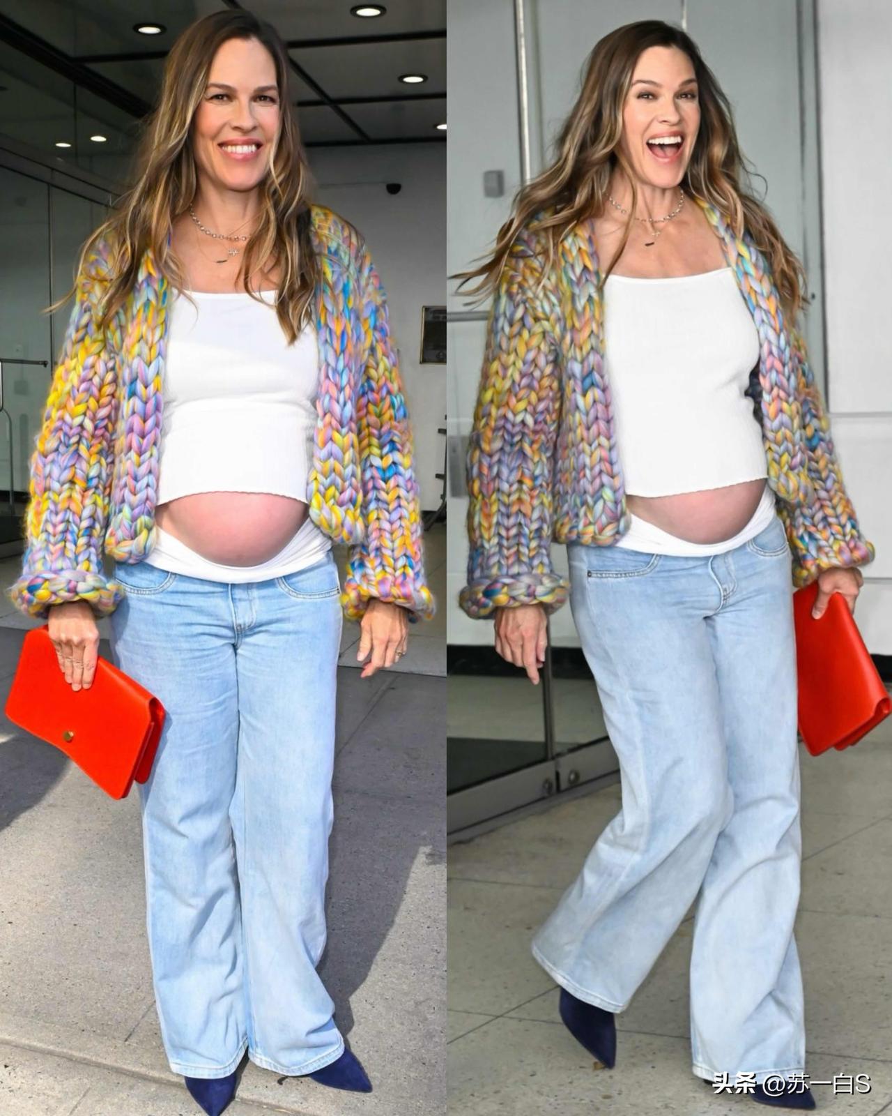 52岁奥斯卡影后希拉里·斯万克（Hilary Swank）又怀孕了‼️她曾凭借《