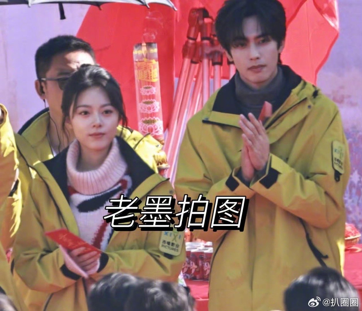 宋威龙、赵今麦《骄阳似我》 开机照，两人平番～ 