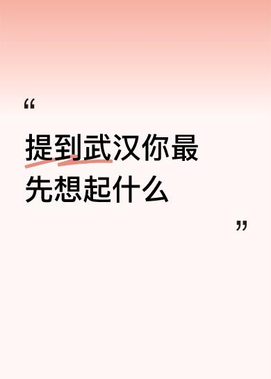 六渡桥的繁华；汉正街的热闹；武汉展览馆的气势；黄鹤楼的历史；归元寺的古香；热干面