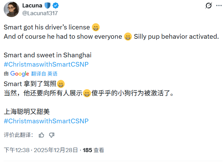 Smart给大家展示了驾照