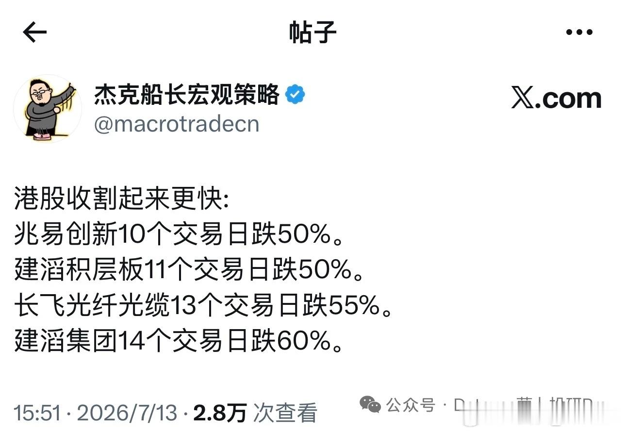 论股票市场收割的速度，孰更快更狠？ 