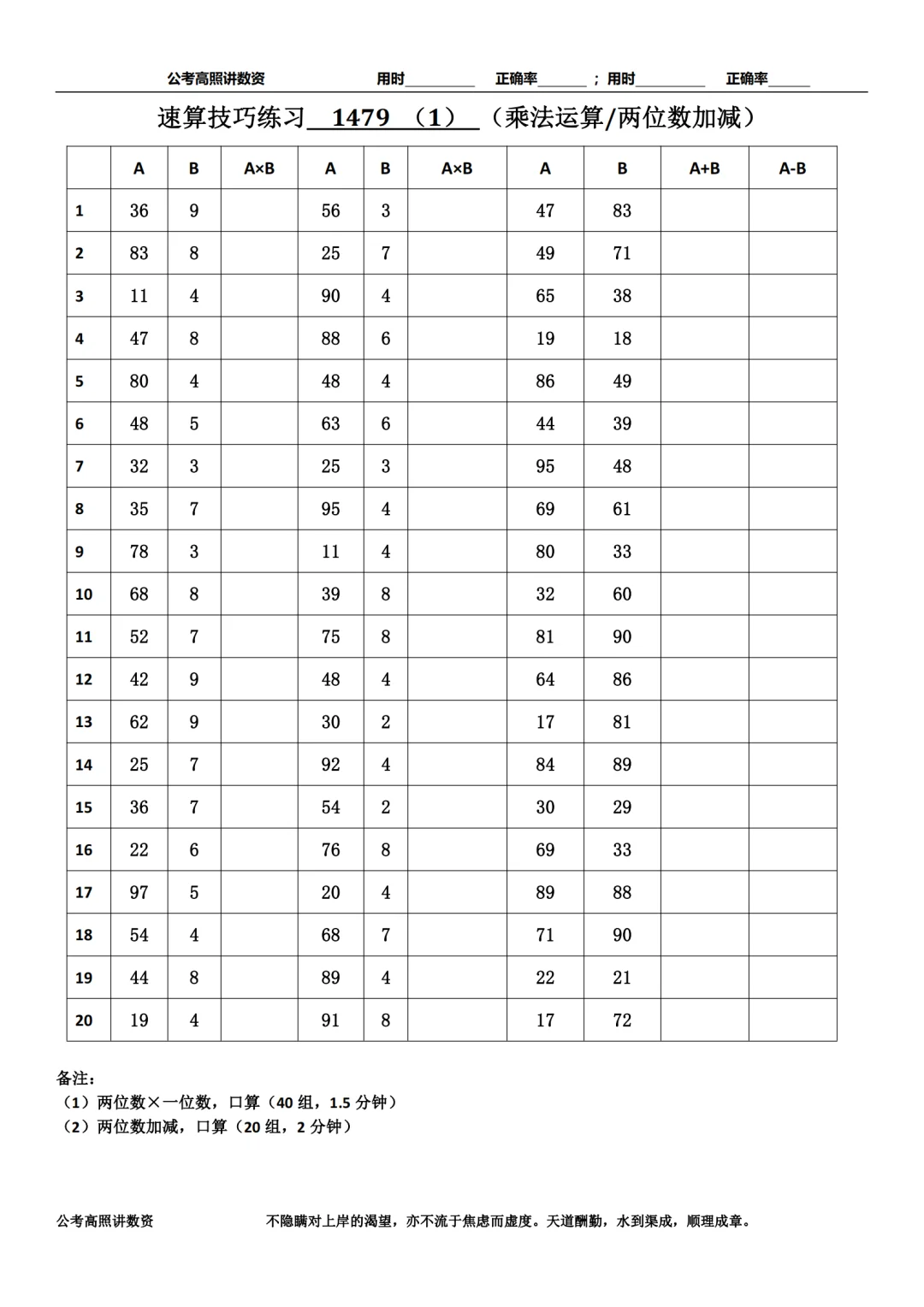 资料分析速算练习1479
