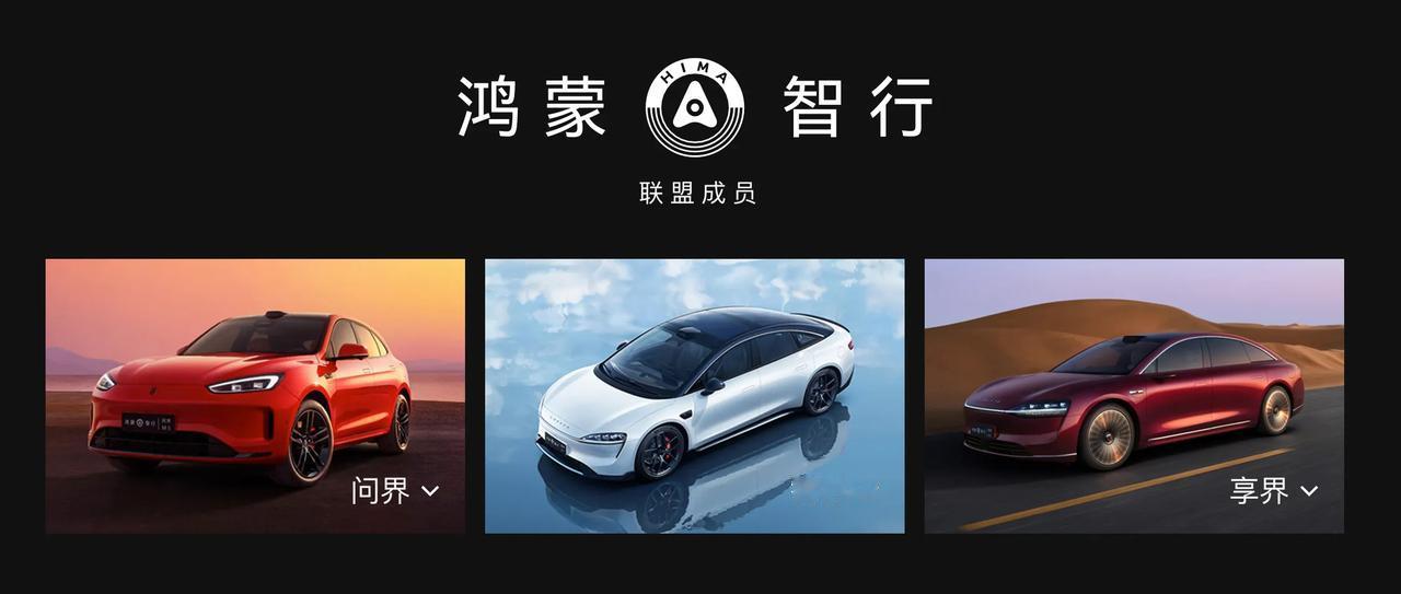 华为鸿蒙智行四个品牌：问界、智界、享界、尊界

问界：华为x赛力斯打造
智界：华