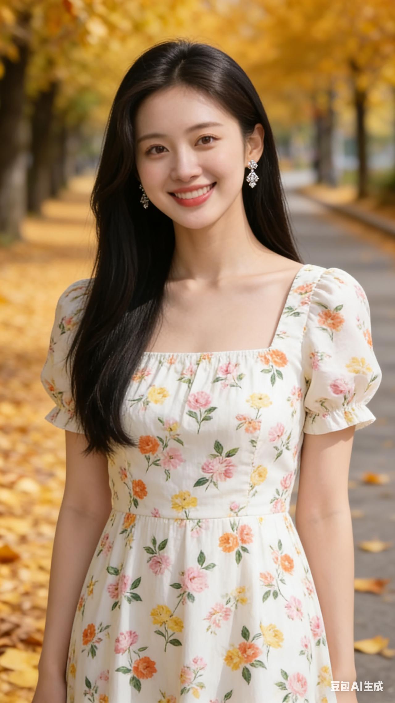 9:16竖屏，高清写实人像，温柔甜美的东亚年轻女性，乌黑长直发，眉眼柔和，面带浅