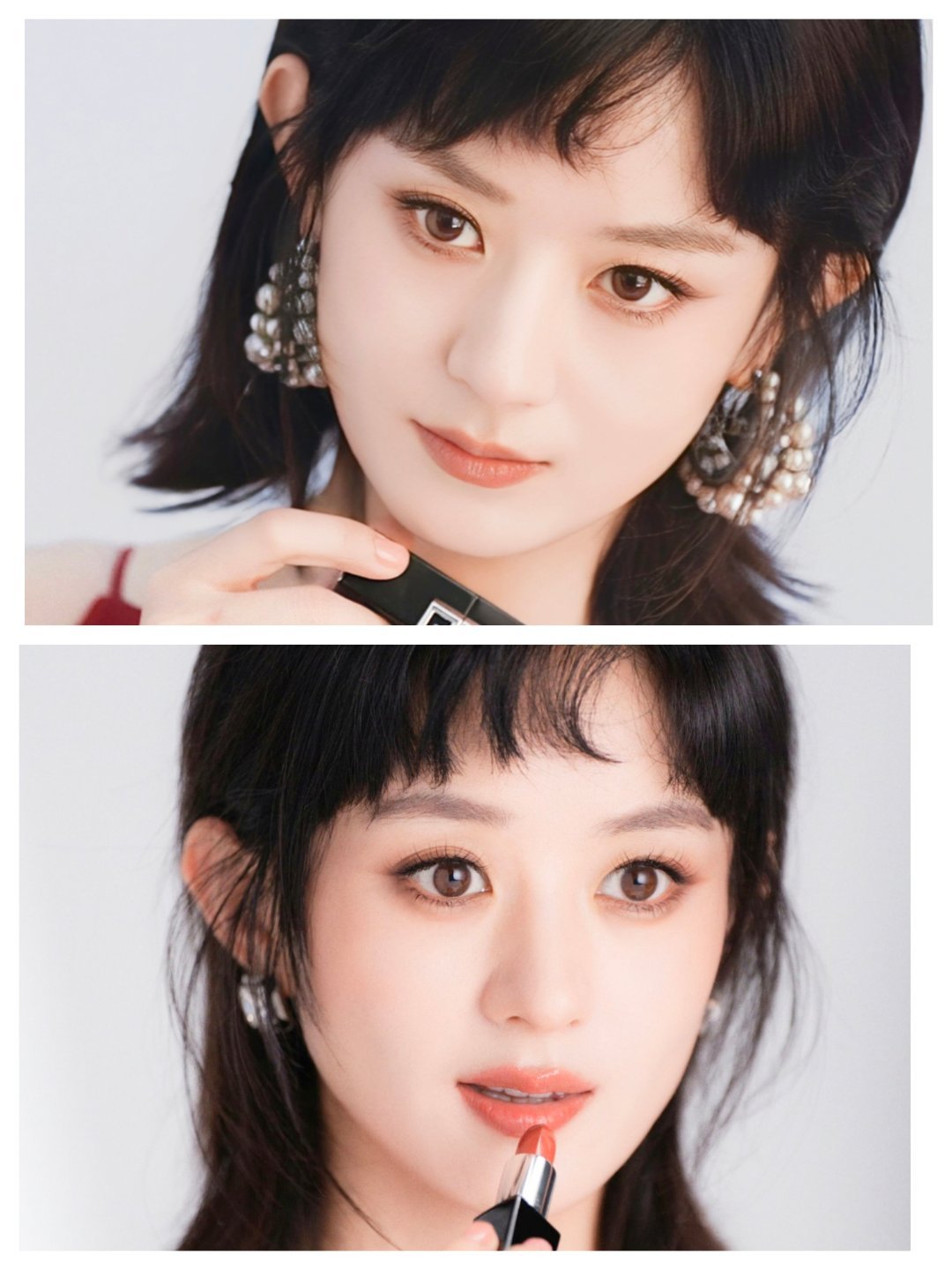 赵丽颖纪梵希全球彩妆及香氛代言人赵丽颖 红妆点点映花颜纪梵希★修 