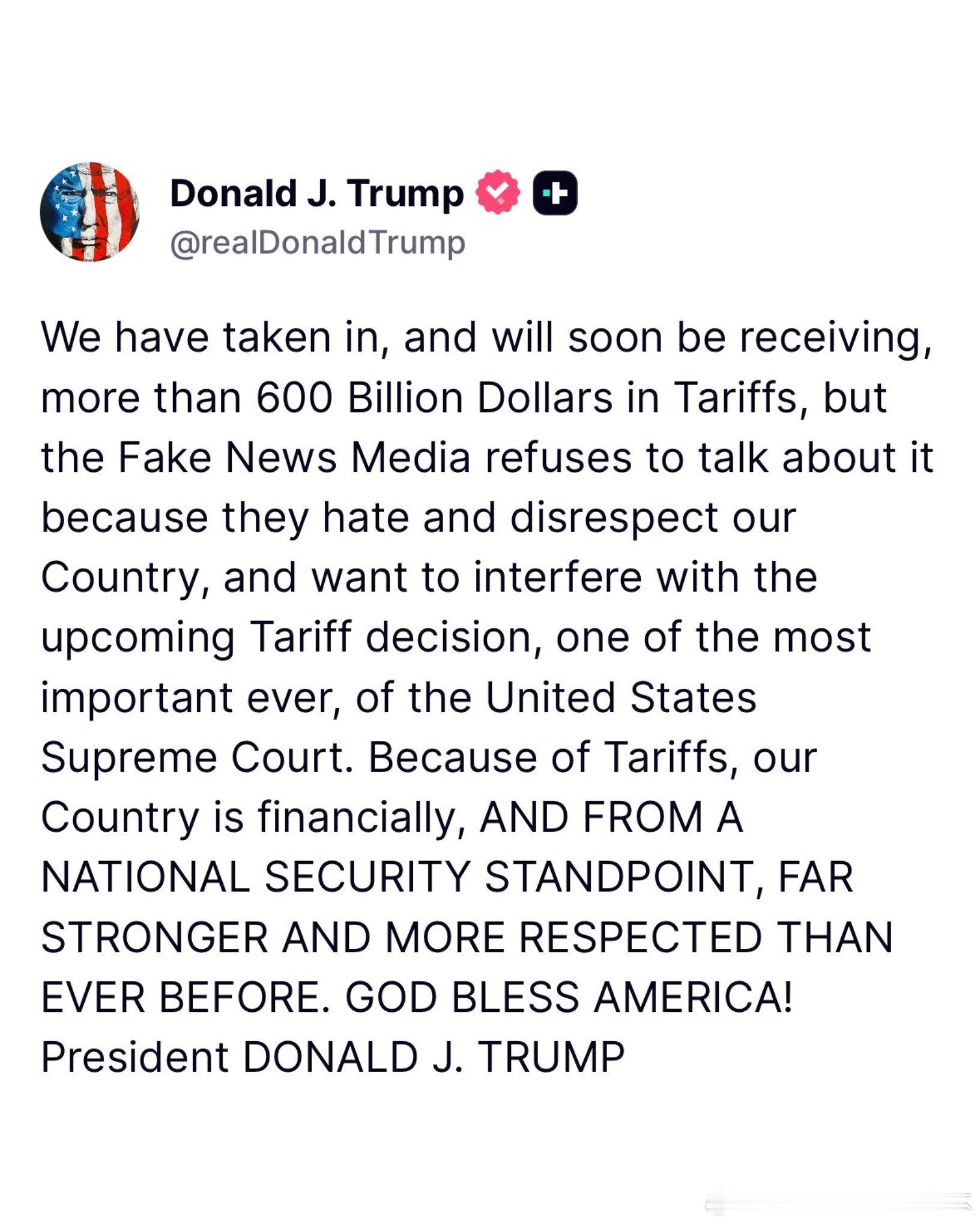 【黄金时代】最高法院即将就特朗普总统的关税政策做出裁决，这些关税政策目前已为美国