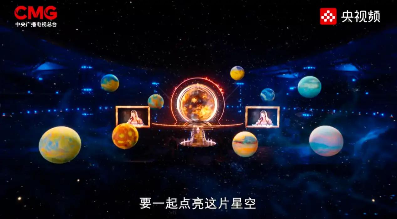 这场晚会展现给我们的是科技之光，展现给我们的是鸿蒙系统。这么多年来，华为在众人的