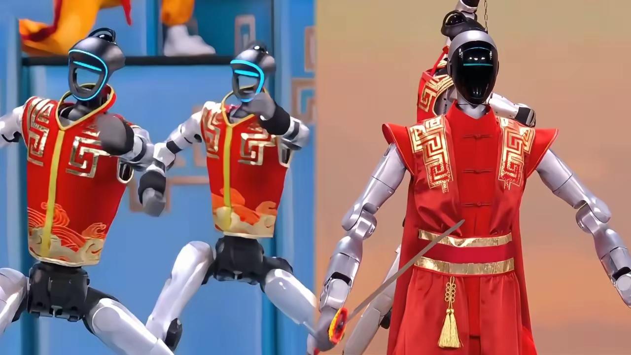 今年春晚的机器人明显优于去年，将来可以让机器人代替人类做更多危险的工作，比如消防