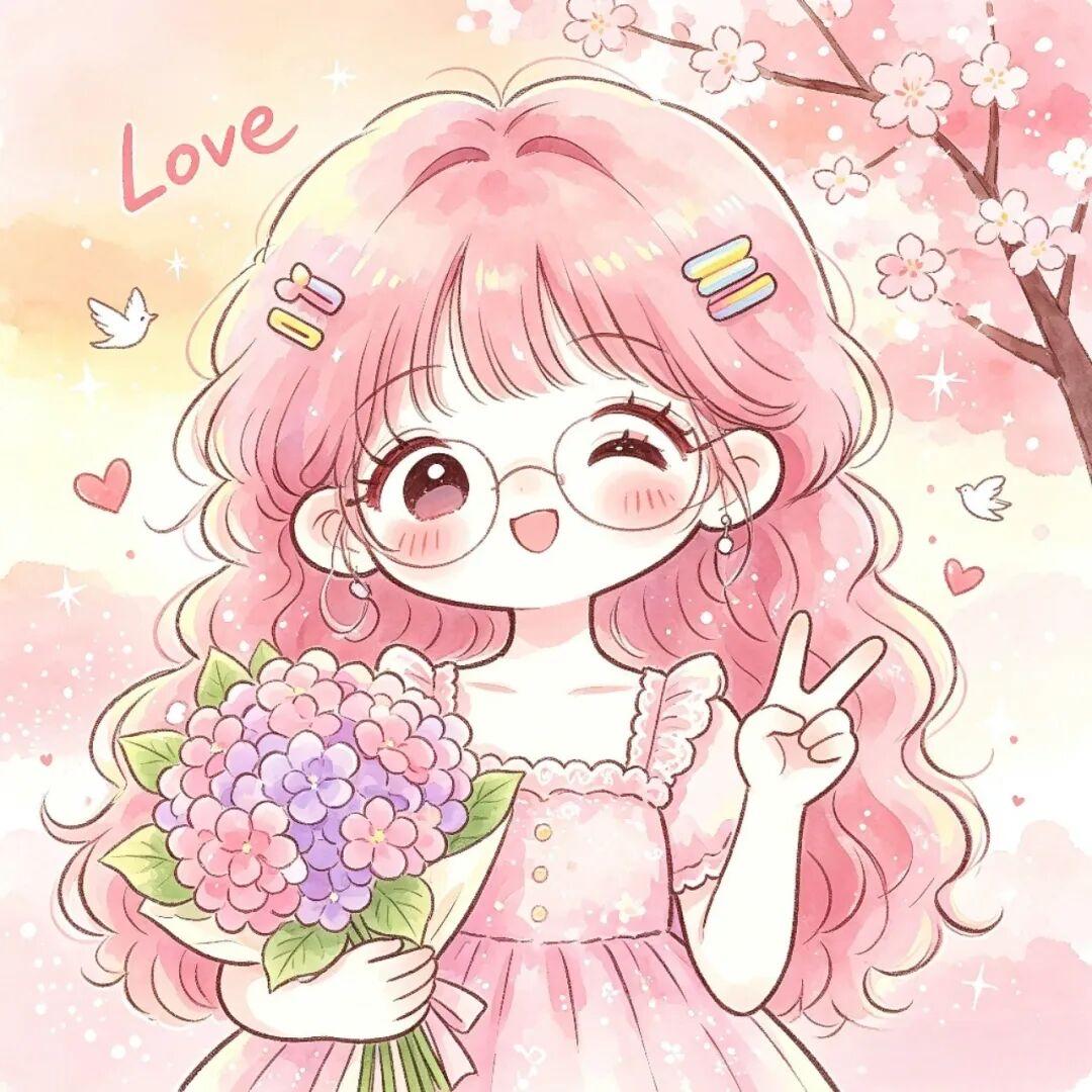 女生头像｜花开正好，治愈所有日常