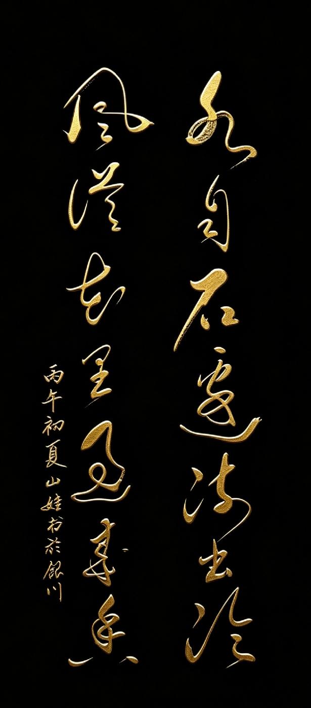 短短十四字写尽世间清雅禅意。
字句本身意境清雅空灵：山石泠泠，流水自带清寒；繁花