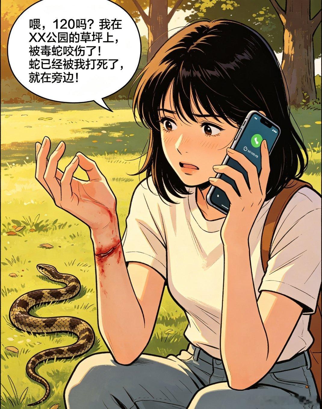 四川女子被毒蛇咬后打死蛇自救看到四川这名女子野外被毒蛇咬伤后沉着应对、打死毒蛇自