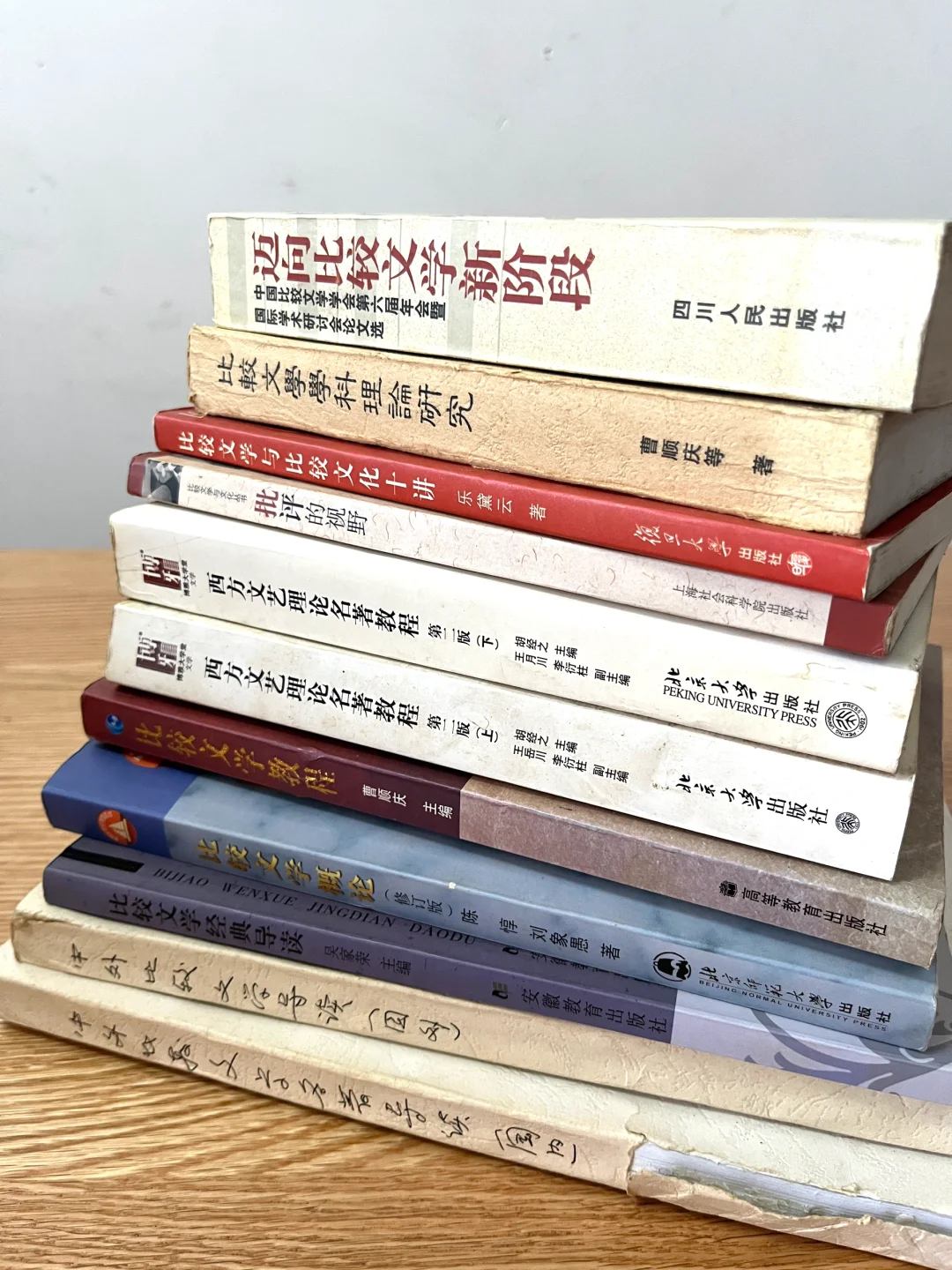 备考比较文学博士，我读了这些专业书（部分）