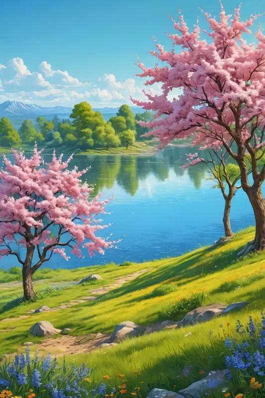 写一副春日对联 春日对联讲究的就是春意盎然、生机勃勃。我写的上联是：春风拂柳千枝