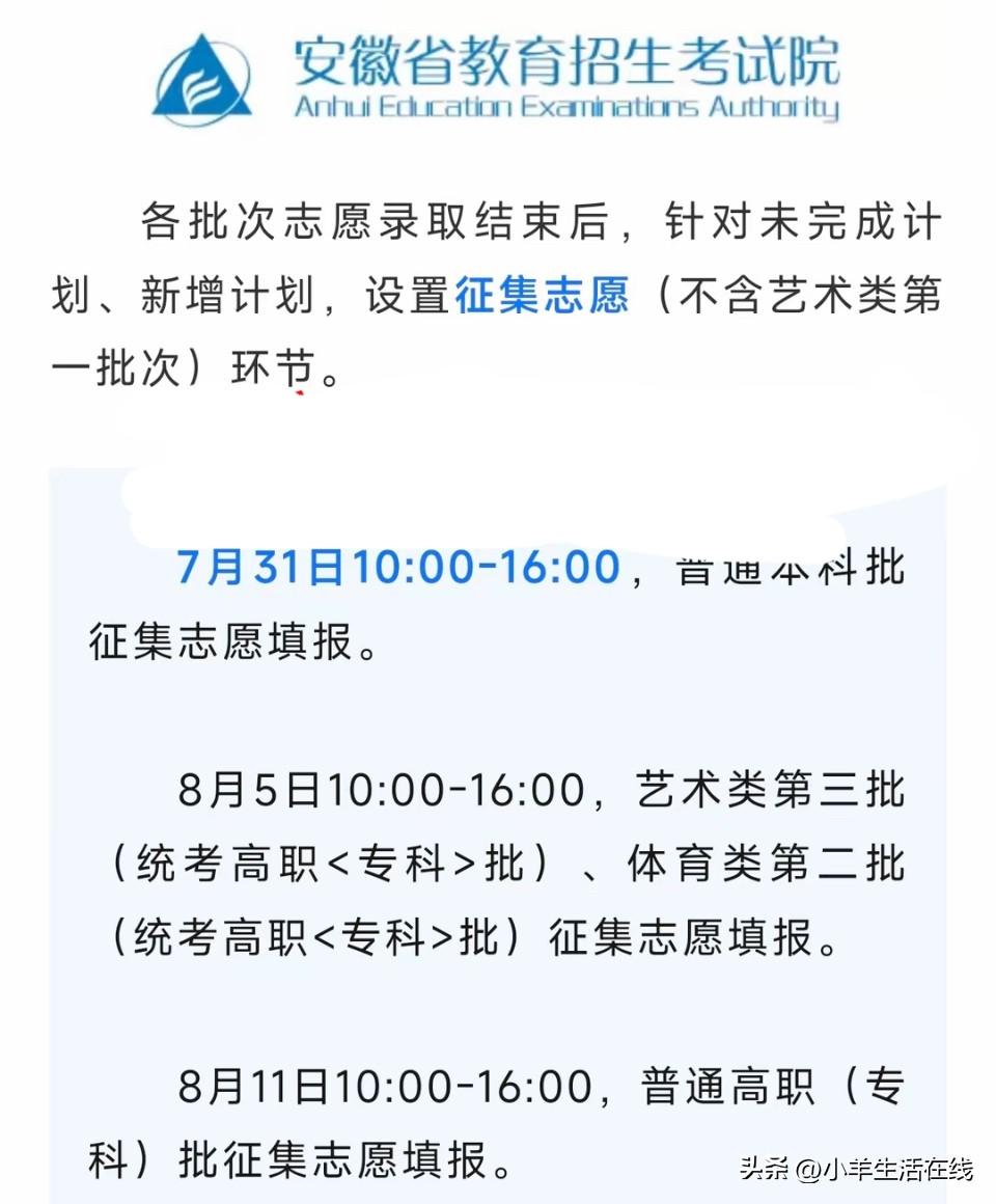 本科征集志愿即将开启，属于本科最后的上岸机会，但不要盲目填报。
适合填报的人群：