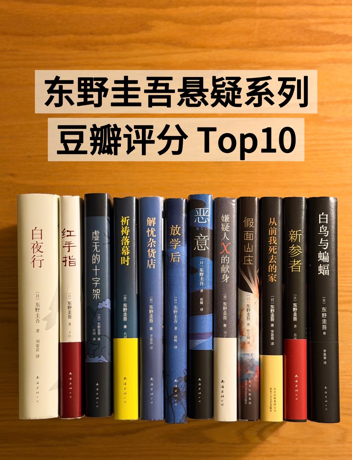 东野圭吾去世他的经典悬疑作品《嫌疑人x的献身》《白夜行》《恶意》不仅被多国翻拍，