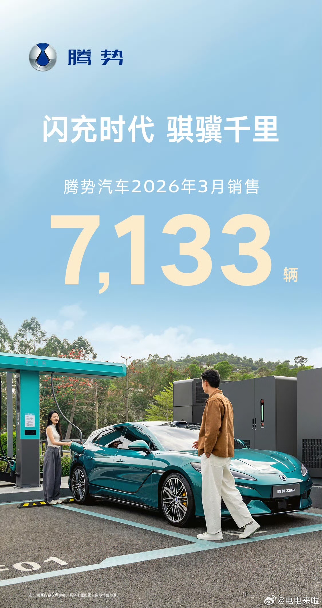 新能源车企3月成绩单出炉腾势7133台 