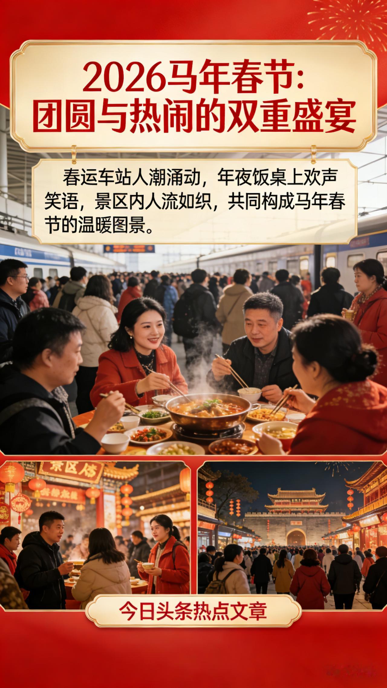 马年春节刷屏：流动的中国，藏着最动人的年味

2026马年春节，最长假期遇上全民