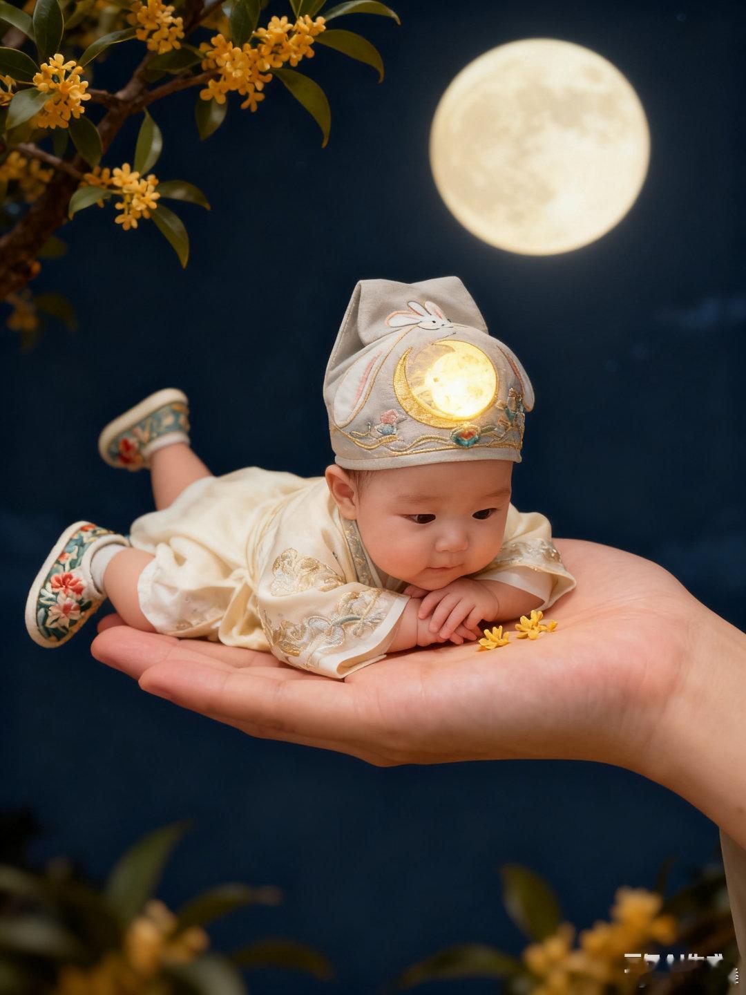 给了两个小朋友的图片给AI,然后就生成了一堆照片，下一个生产力飞升工具一定是人工