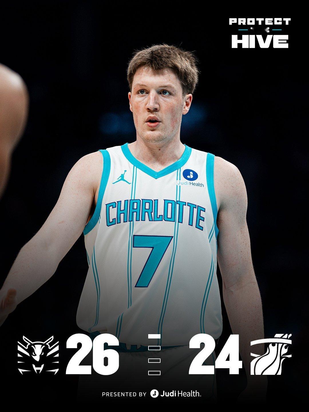 阿德巴约低位吃了迪亚巴特两个，黄蜂最后3分半0分，8铁+1次24秒。克尼普尔第一