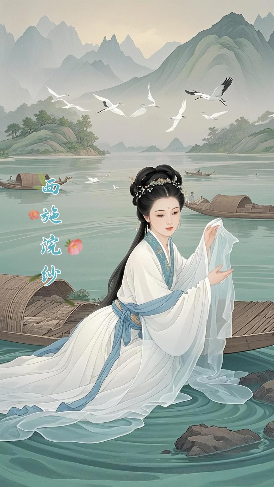 闭月羞花美若仙，
世人难渡美人关。
英雄一念抛功业，
帝王多情失江山。

莫道红