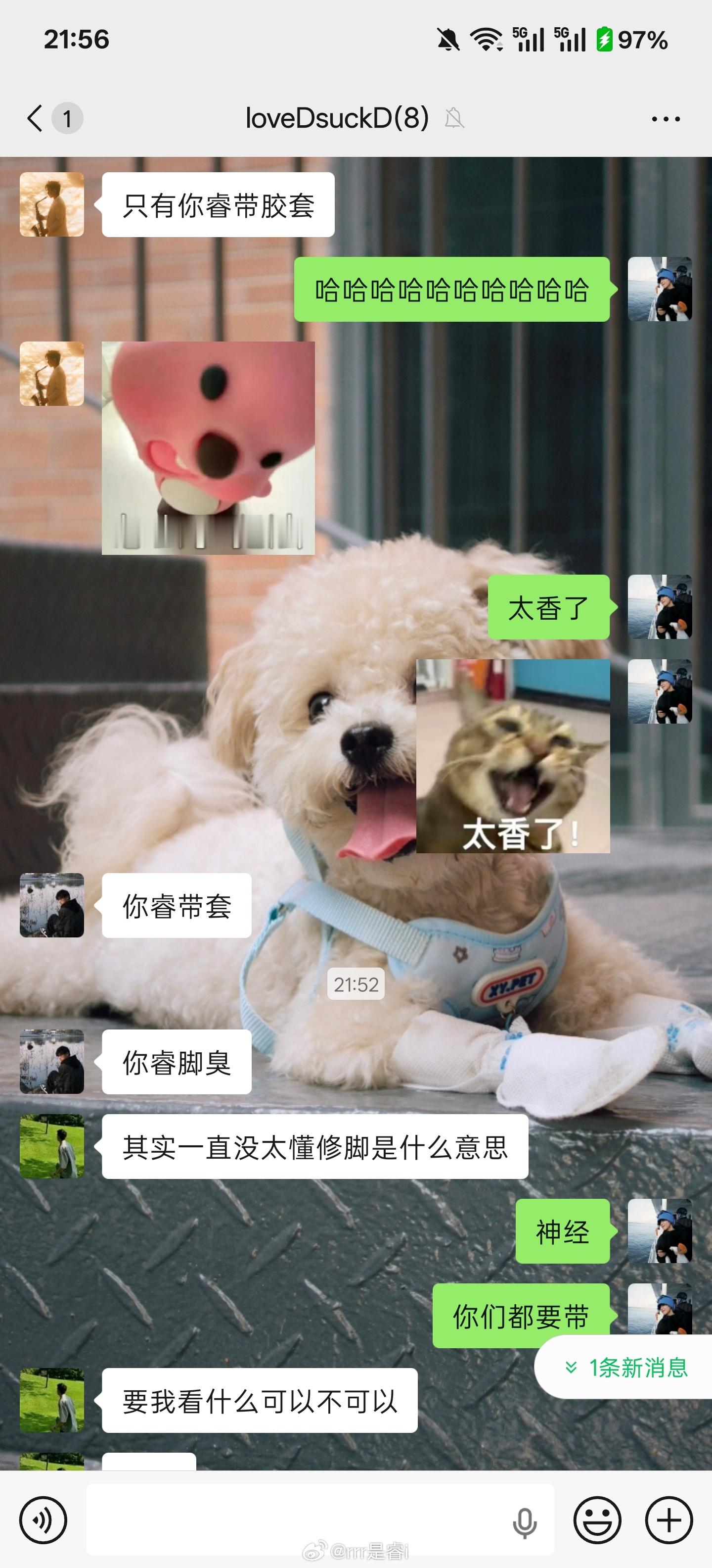 五个人一起来修脚就我的带了套一开始他们说只有我脚臭🤢（并非哈！其实是只有我的脚