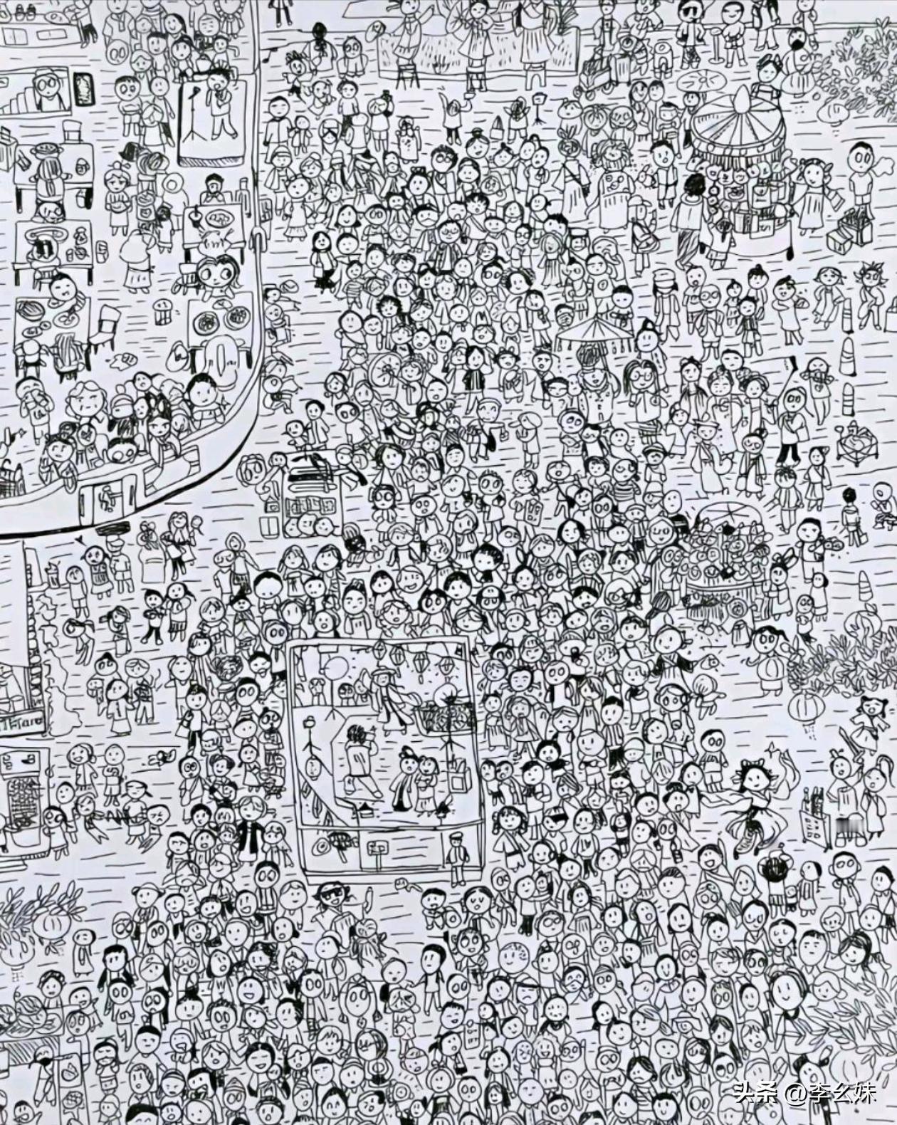 小学生画的童年版，清明上河图你们觉得怎么样？
