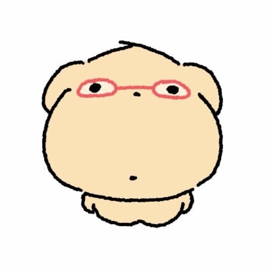 红色镜框小狗ggangzi ( ´ɞ̴̶̷ ω ᴗ̤` ) ​​​