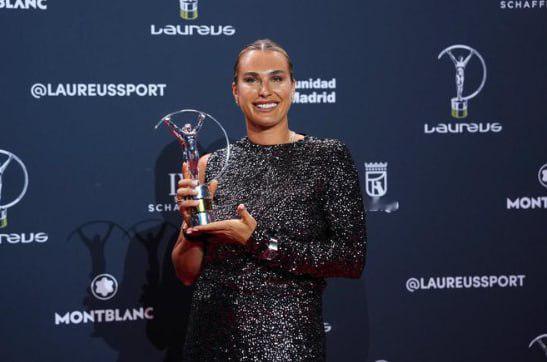 萨巴伦卡荣膺劳伦斯最佳女运动员，成网球界第五人马德里 – 在 4 月 20 日于