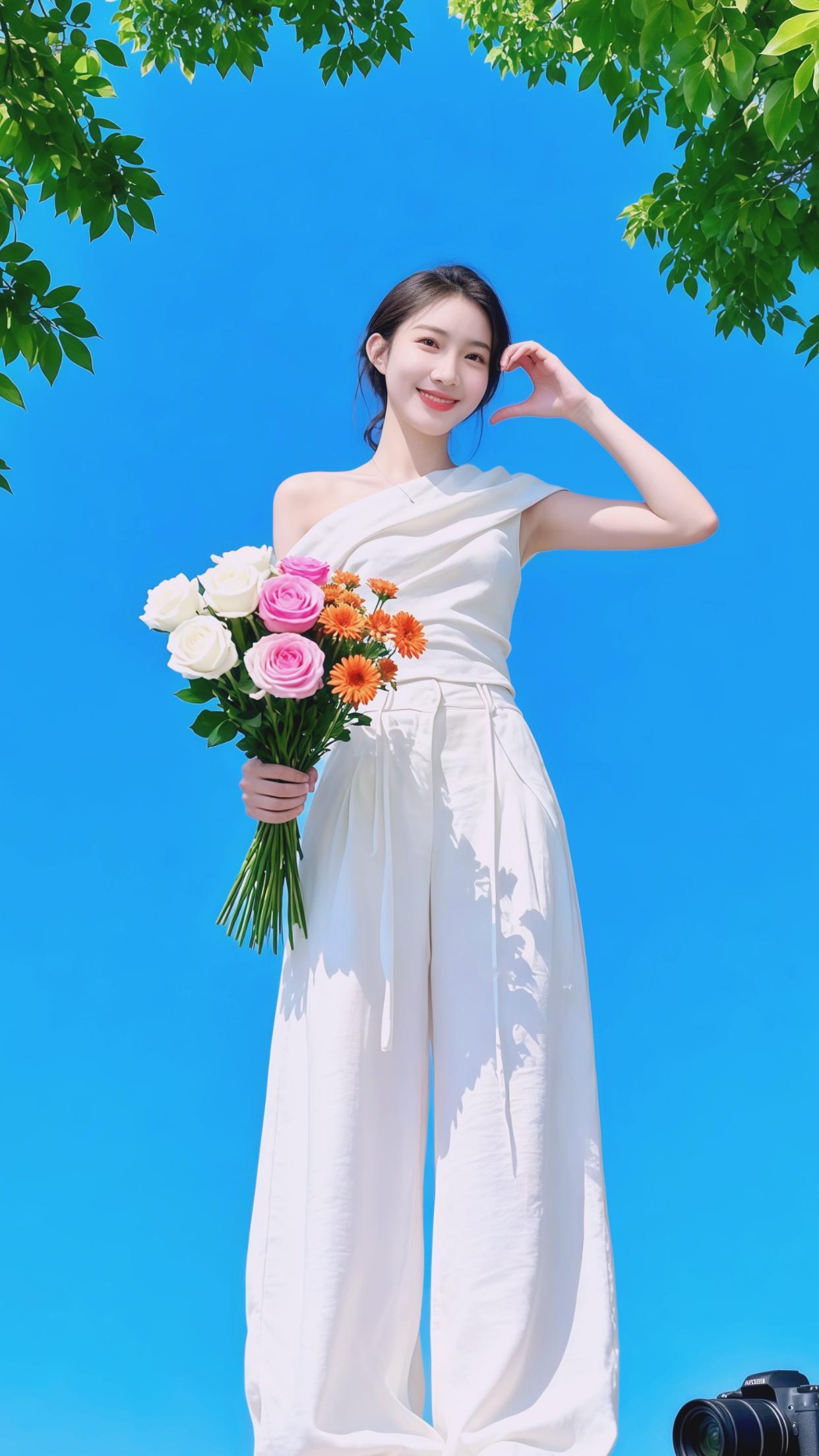 时尚 穿搭 套装 白色系 服装