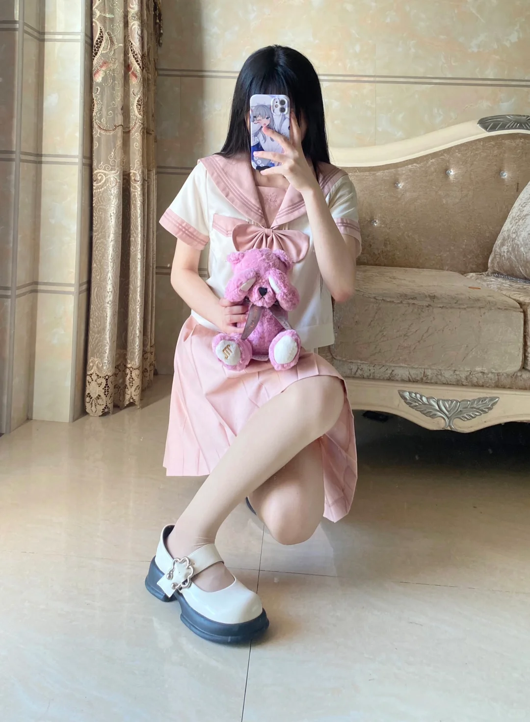 快看 紫色的抱抱熊