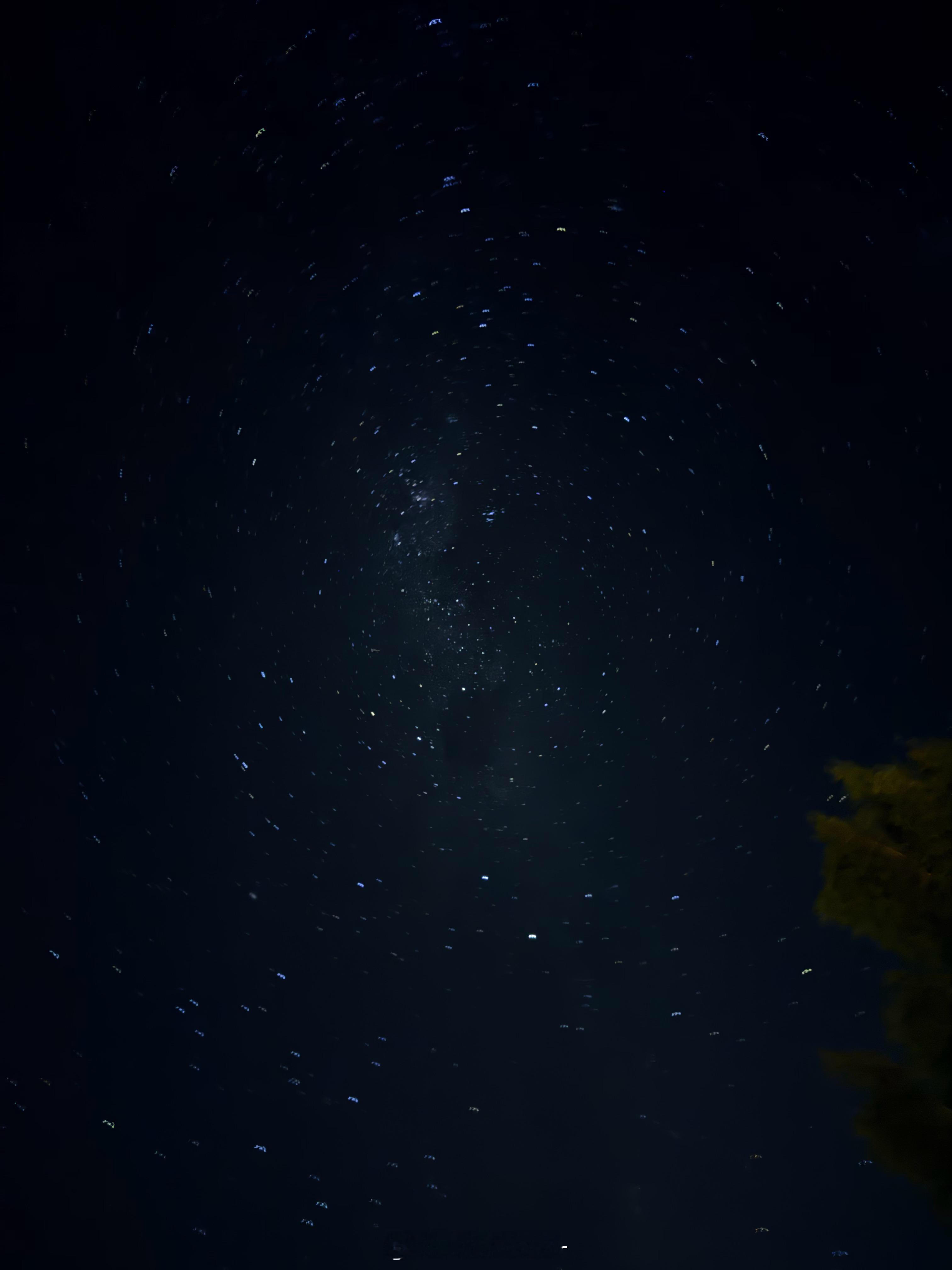 给大家分享今晚wanaka的星空！！！太美了！！随便拍的！！！整个天空都是星星！