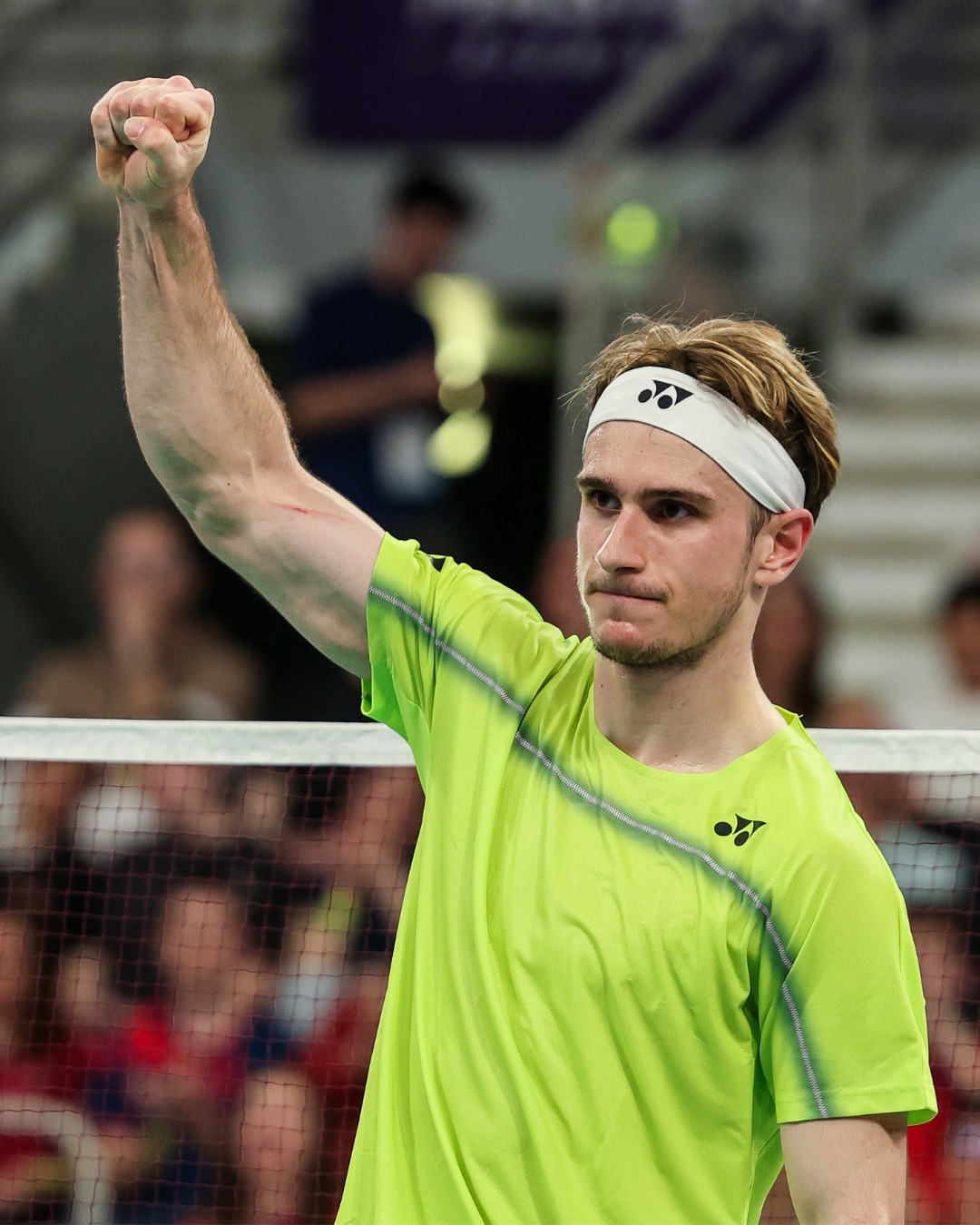 拉尼尔🇫🇷 21-15、21-19 🇨🇦杨灿下轮对手：李诗沣🇨🇳 v