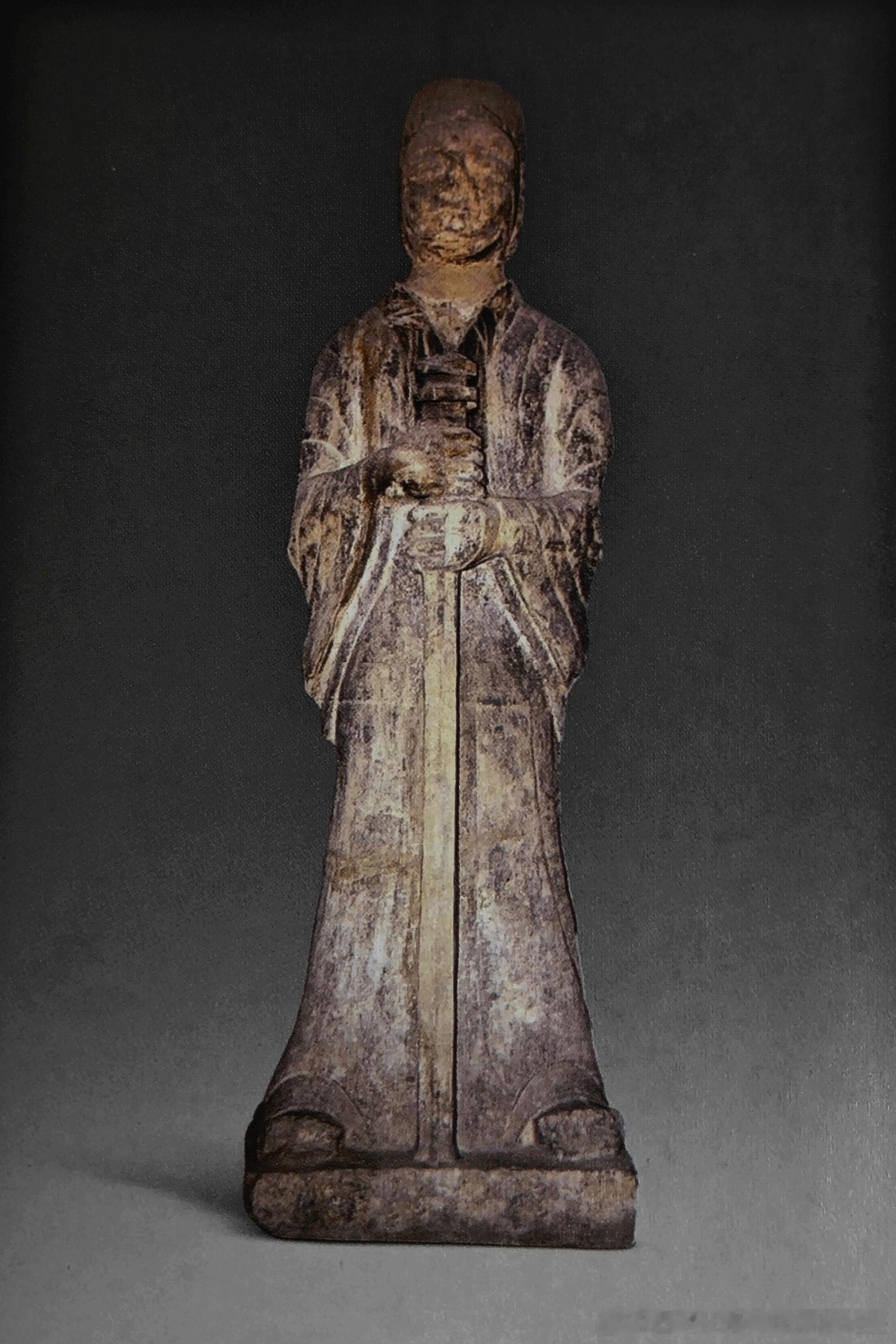 北朝考古 北魏静陵石人、石狮摘自付龙腾《魏晋南北朝考古》 