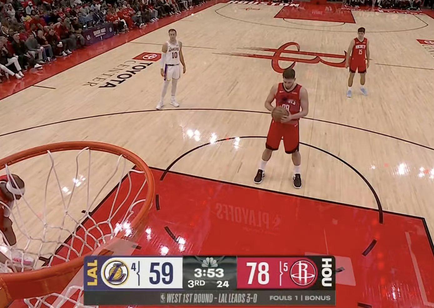 洛杉矶湖人队 裁判已经明牌，湖人也落后着20分左右，可以准备周四的G5了。湖人v