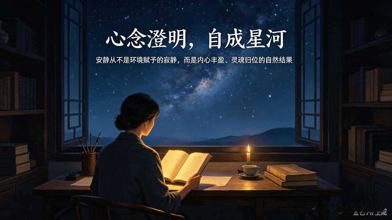 心念澄明，自成星河
 
国庆佳节，举国喧嚣热闹，于独处沉淀之时，褪去外界的浮华纷