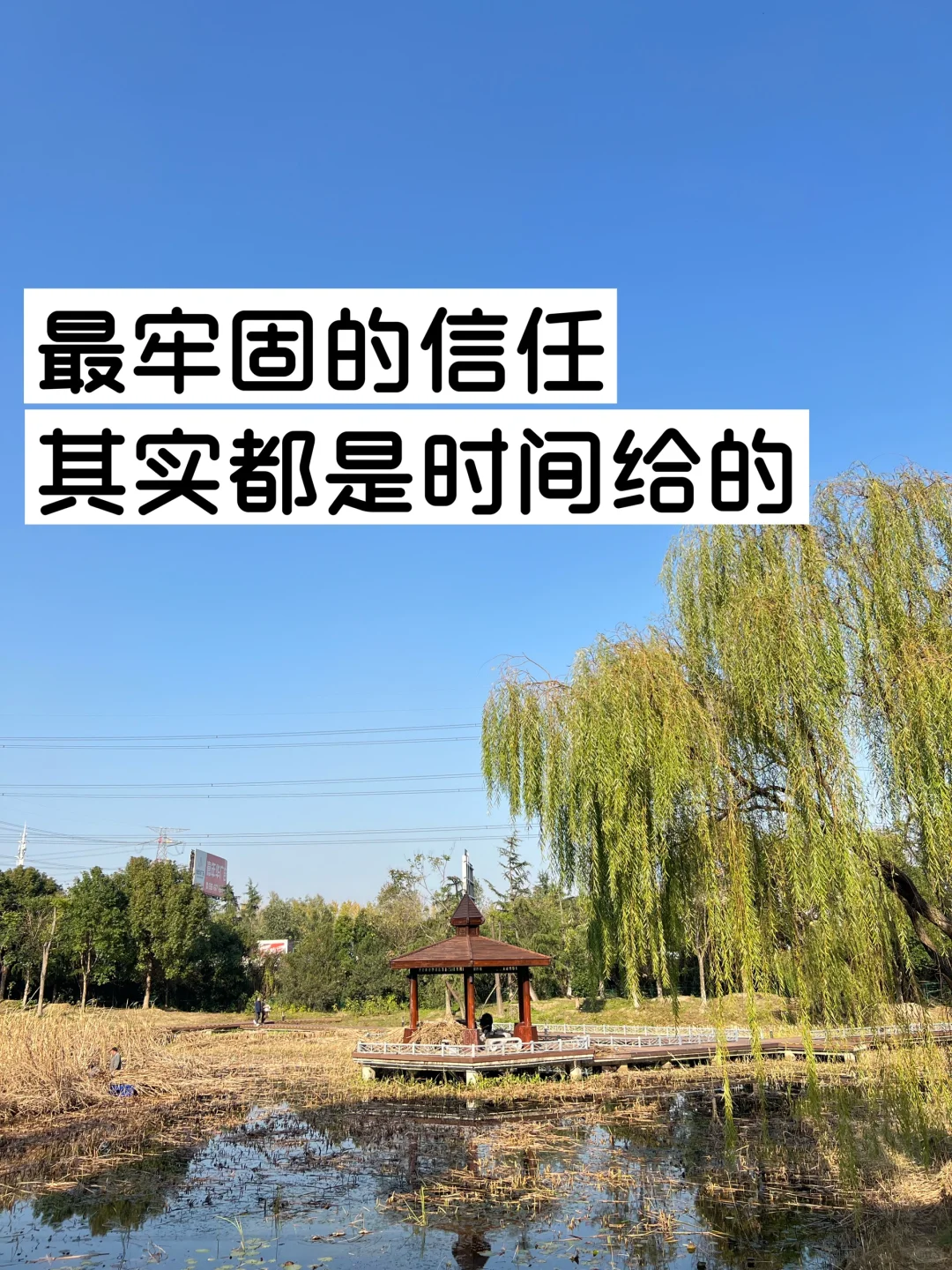 最牢固的信任，其实都是时间给的。