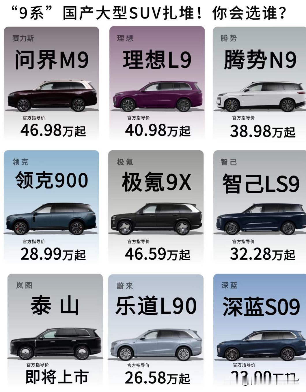 9款国产SUV扎堆，你会选择哪款？
   今年各家都争着推出自己的大六座SUV，