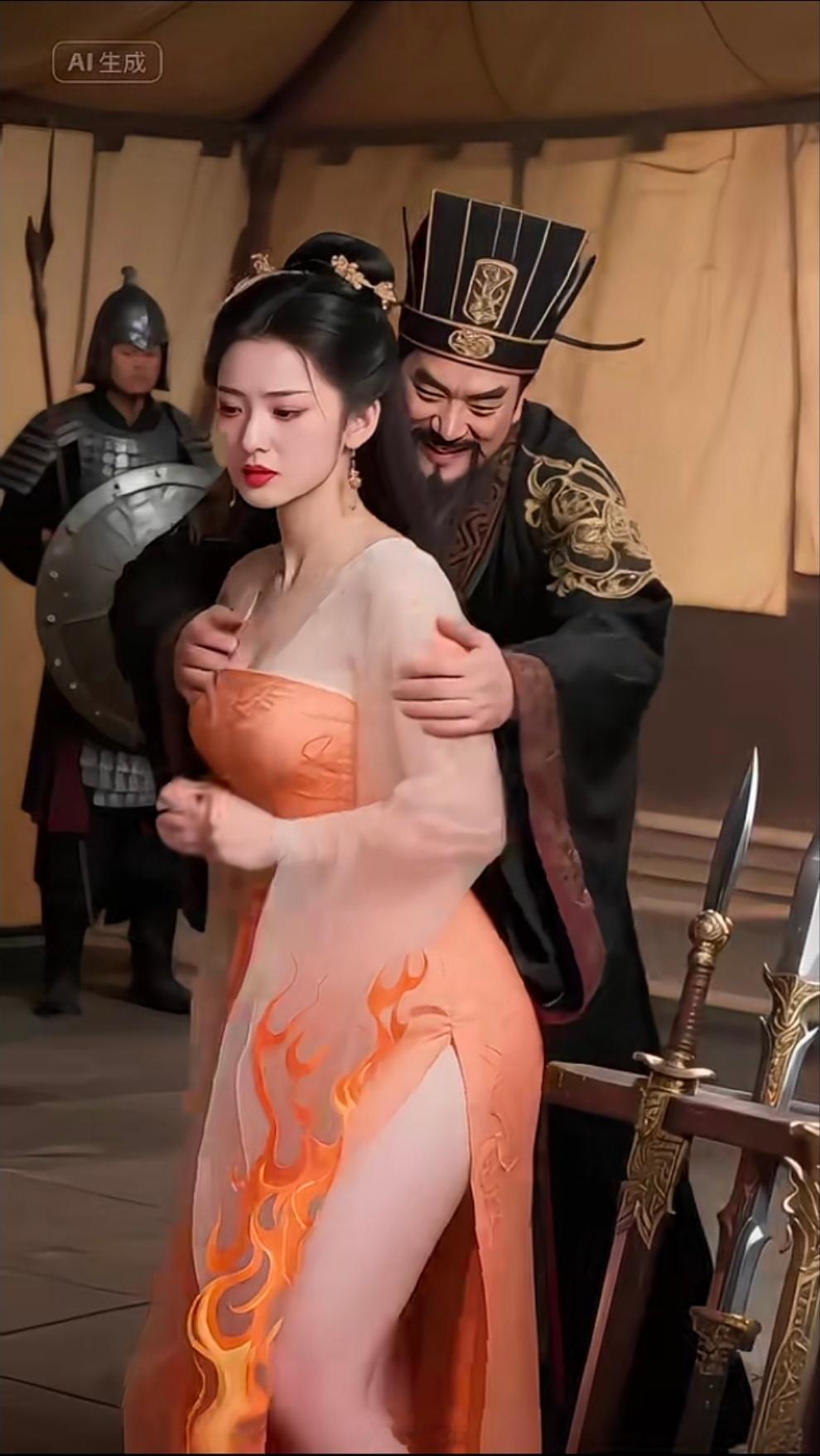 曹操攻宛城，张绣本要降。老曹宴上见张绣婶婶邹氏，直接喊"夫人"。张绣气炸："我来